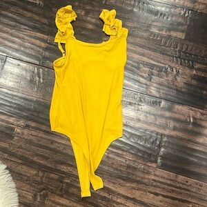 Mustard bodysuit